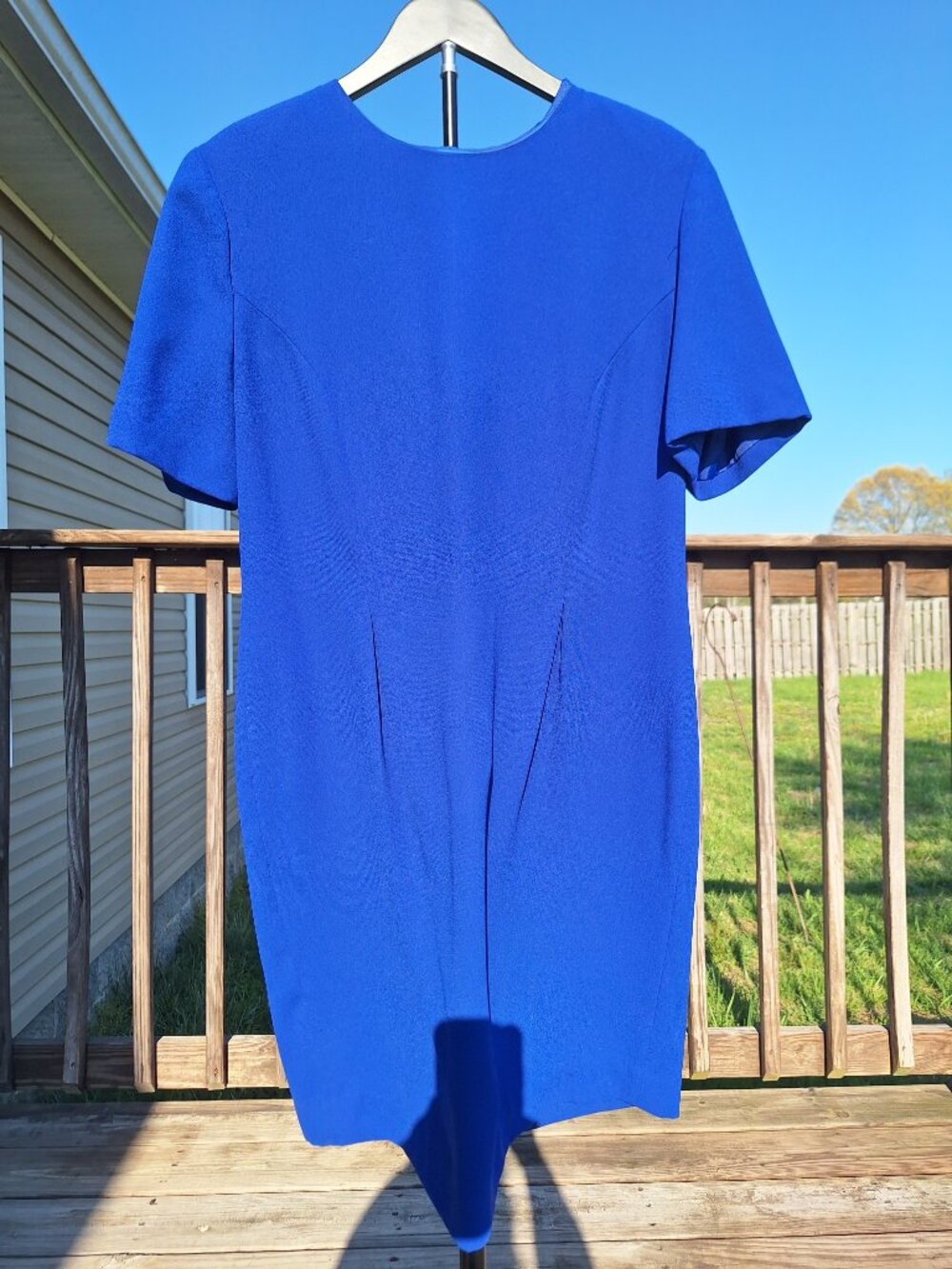 Beautiful Royal Blue Sheath Dress Sz 14P
